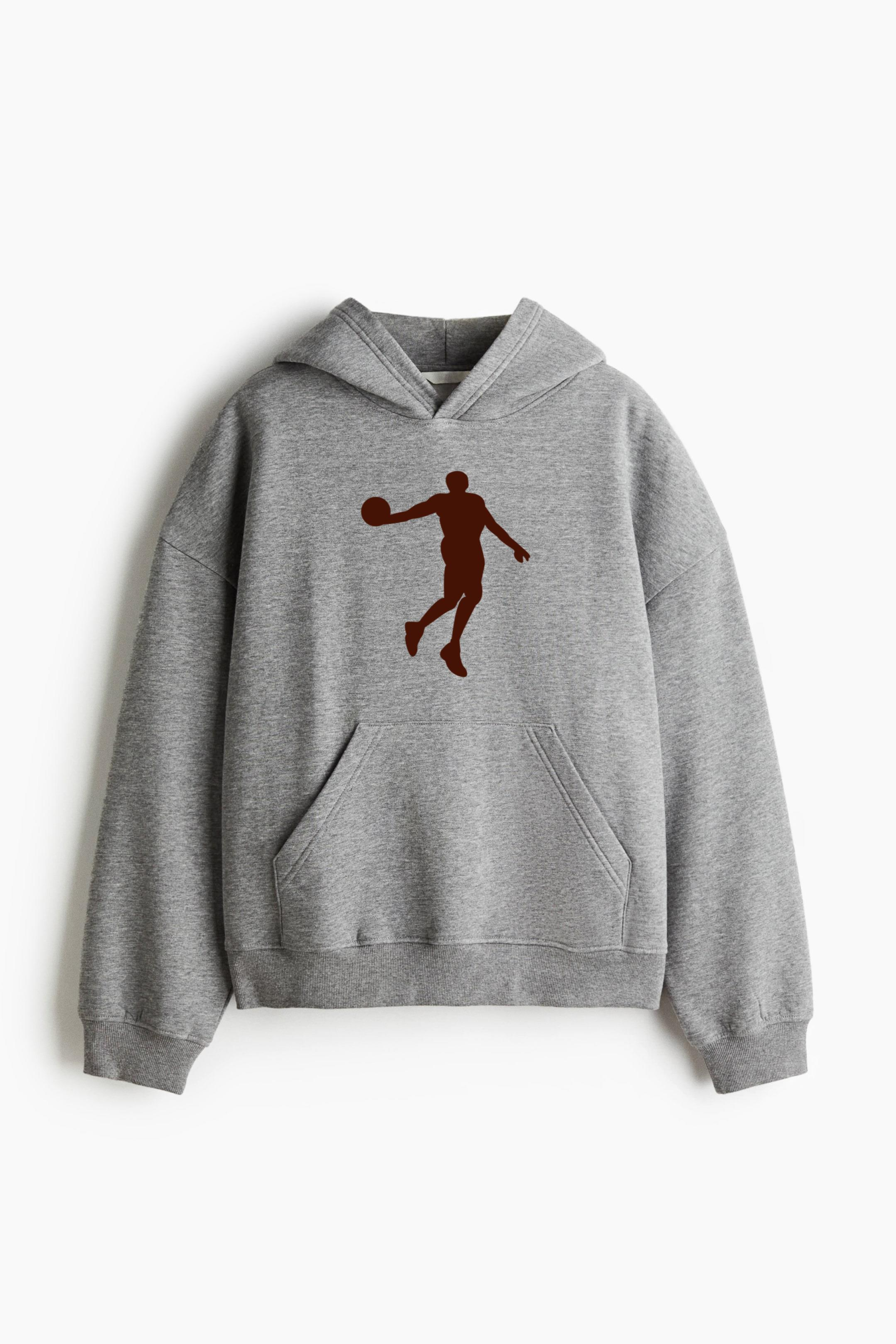 Basketball Dunk Show Loose-Fit Printed Hoodie