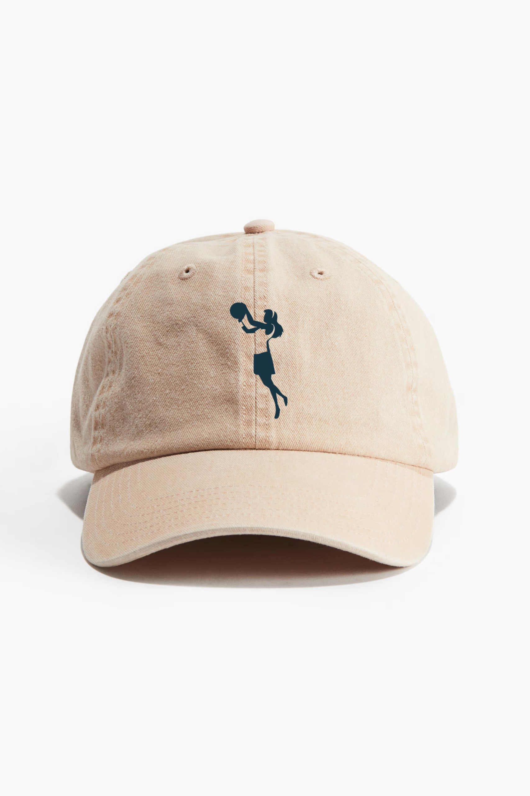 Basketball Player Female Hair Ball Player Shorts Accessory T Shirt Detailed Silhouette Cotton Twill Cap 