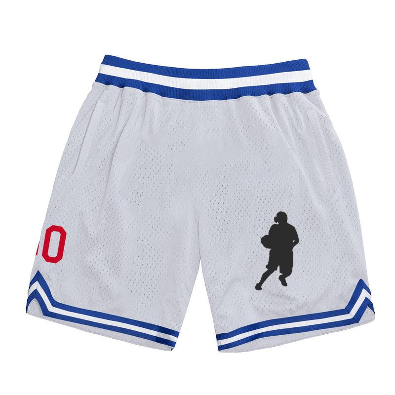 Basketball Player Female Player Ball Posture Silhouette Classic Basketball Shorts 