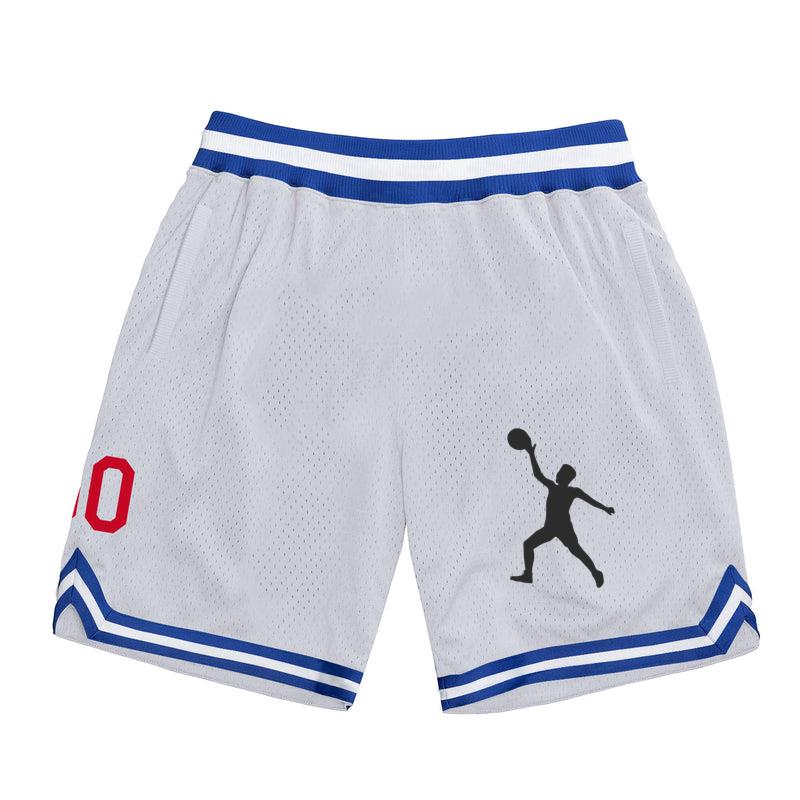 Basketball Player Player Ball Hand Leg Silhouette Classic Basketball Shorts 