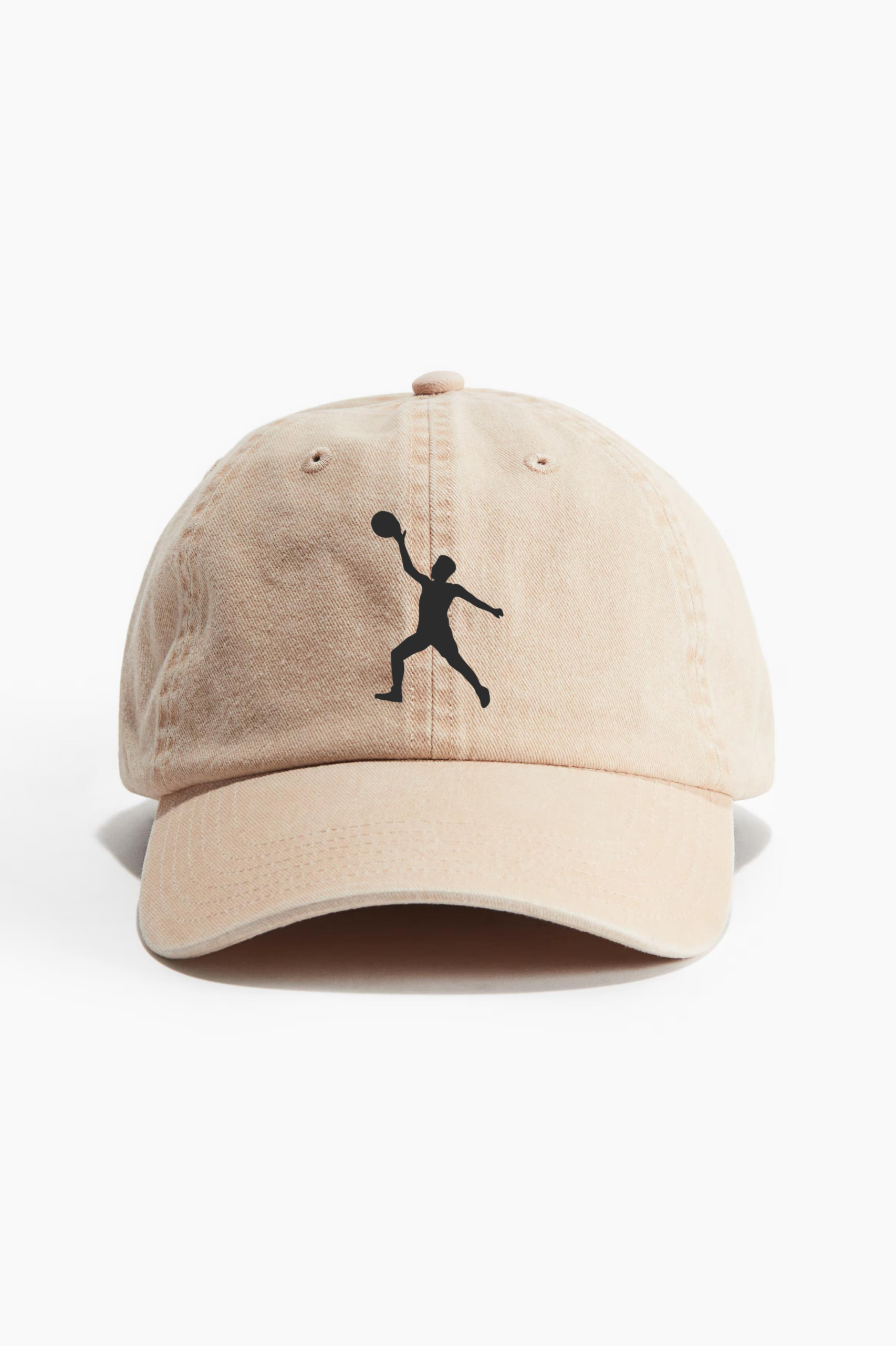 Basketball Player Player Ball Hand Leg Silhouette Cotton Twill Cap 