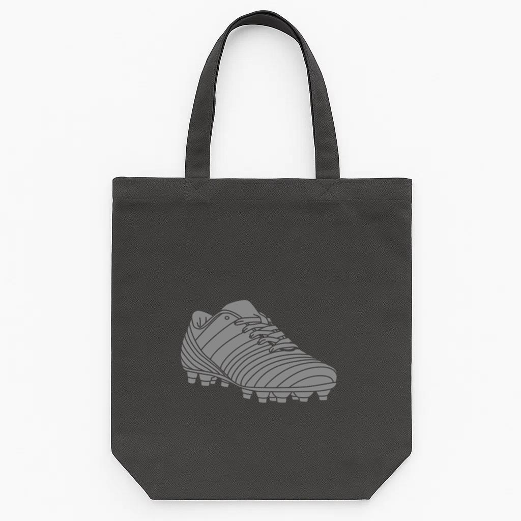 Soccer Professional Shoe Cut Out Soccer Sports Graphic PNG Canvas Tote Bag 