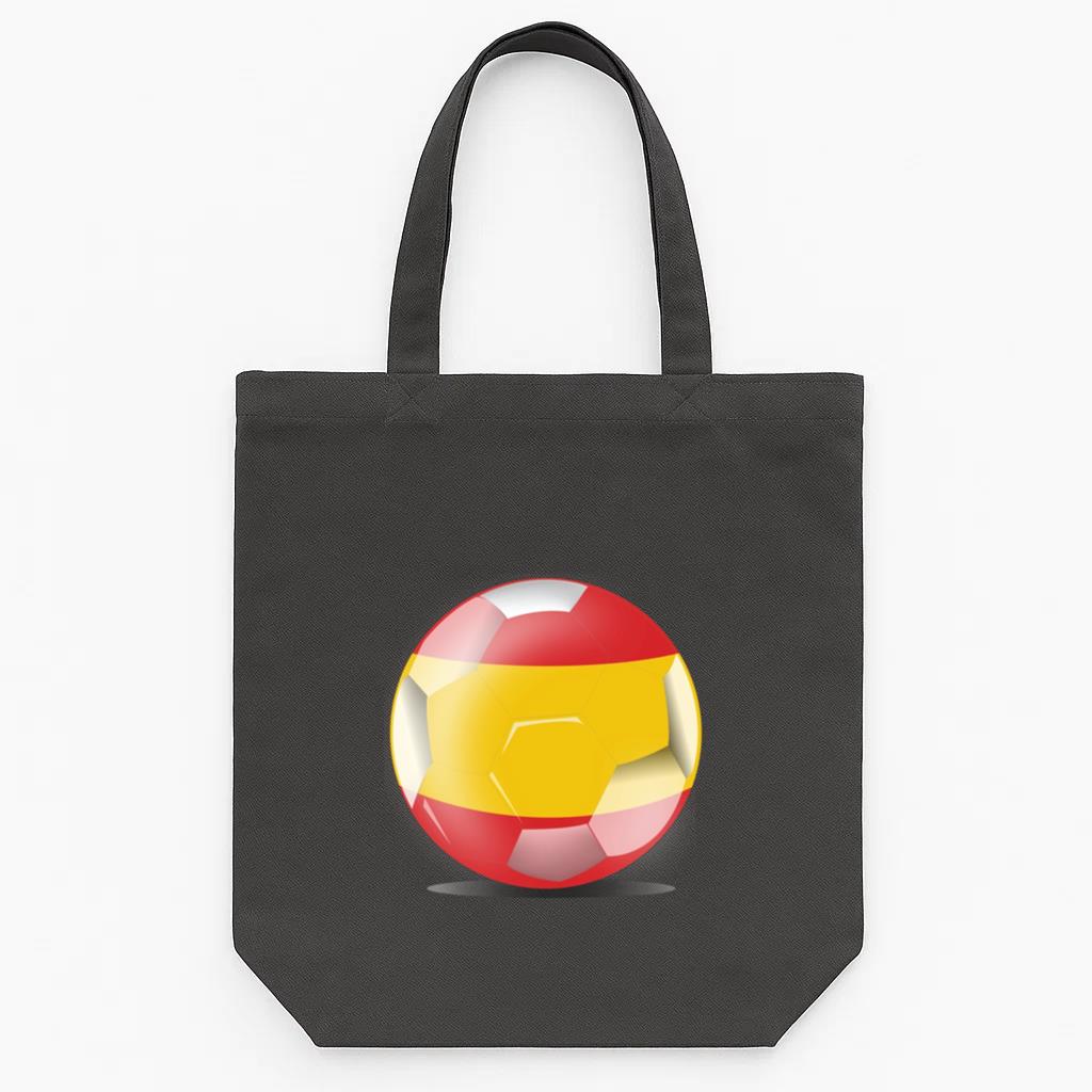 Spain Football Flag Soccer National Flag Pennant Canvas Tote Bag 