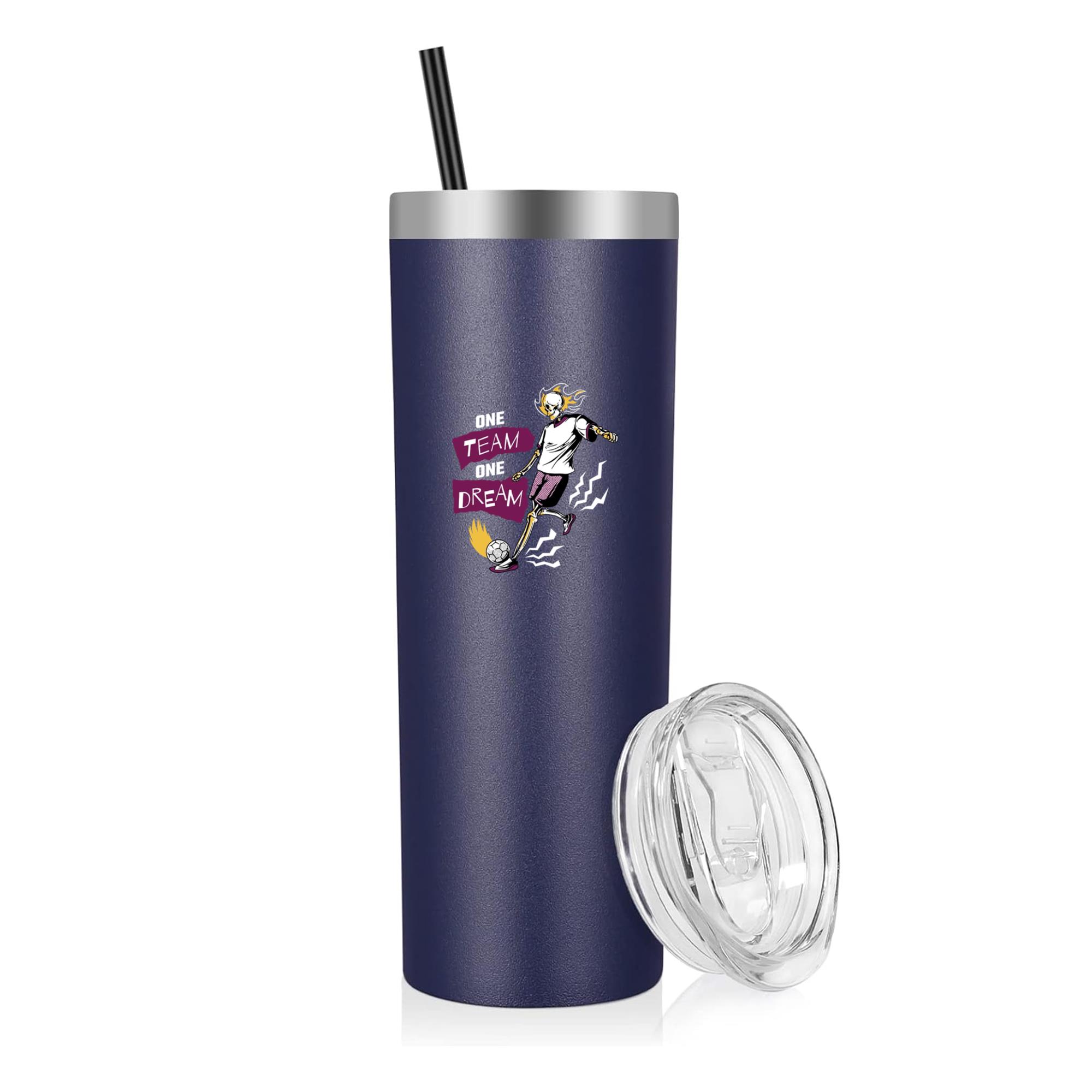 Team Dream Soccer Sports Graphic PNG 20oz Stainless Steel Tumbler