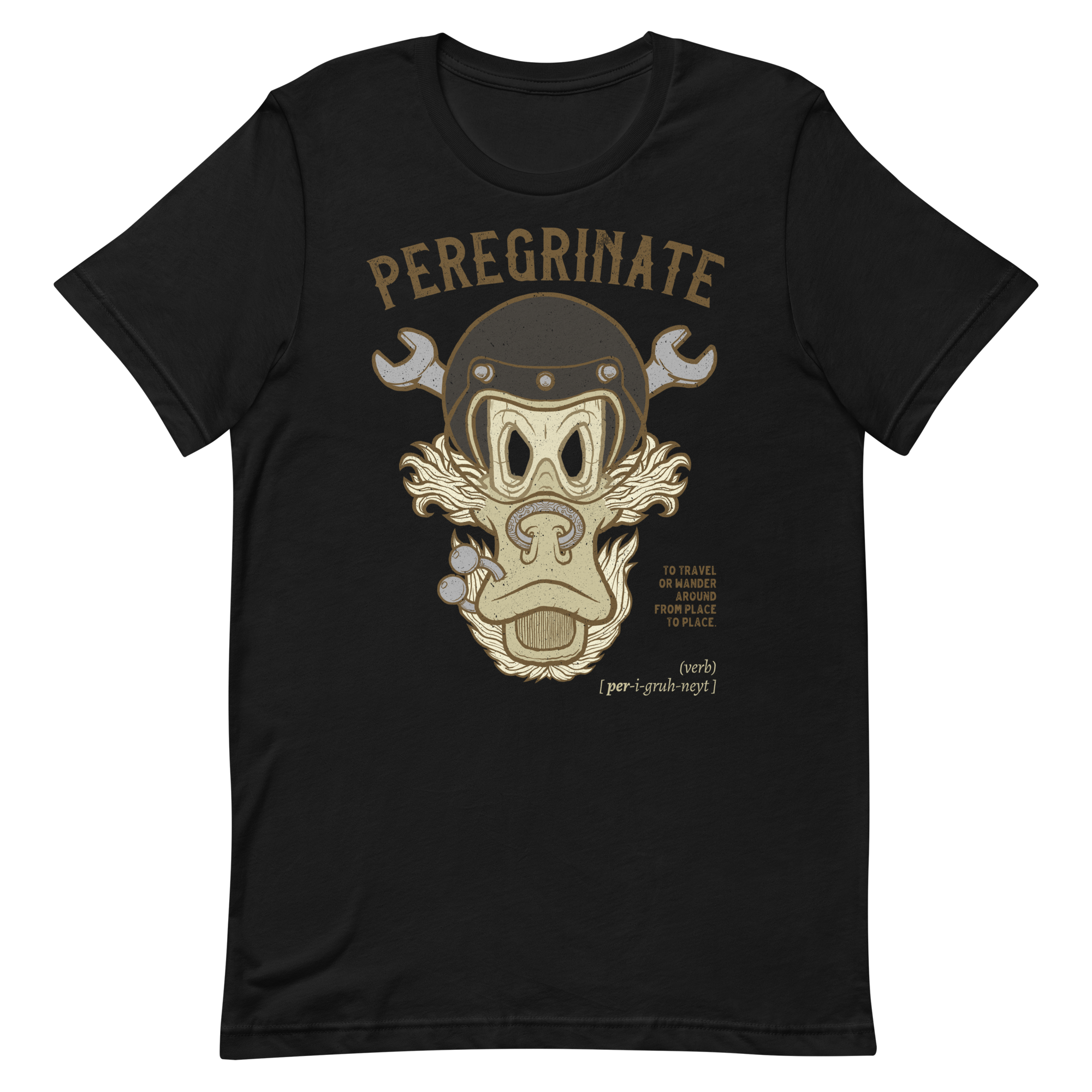 Peregrinate Motorcycle Journey T-shirt