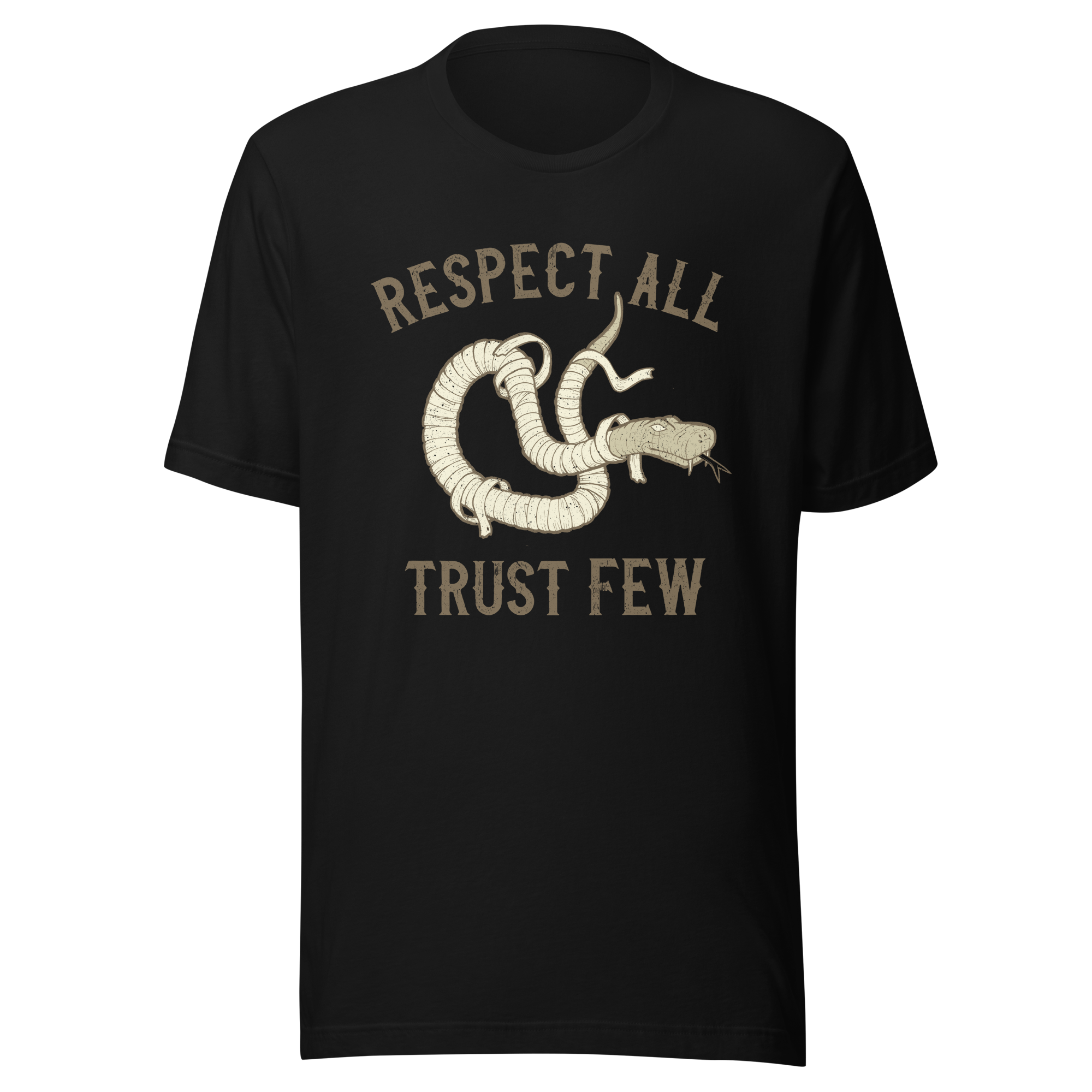 Respect All Trust Few Motorcycle Snake t-shirt