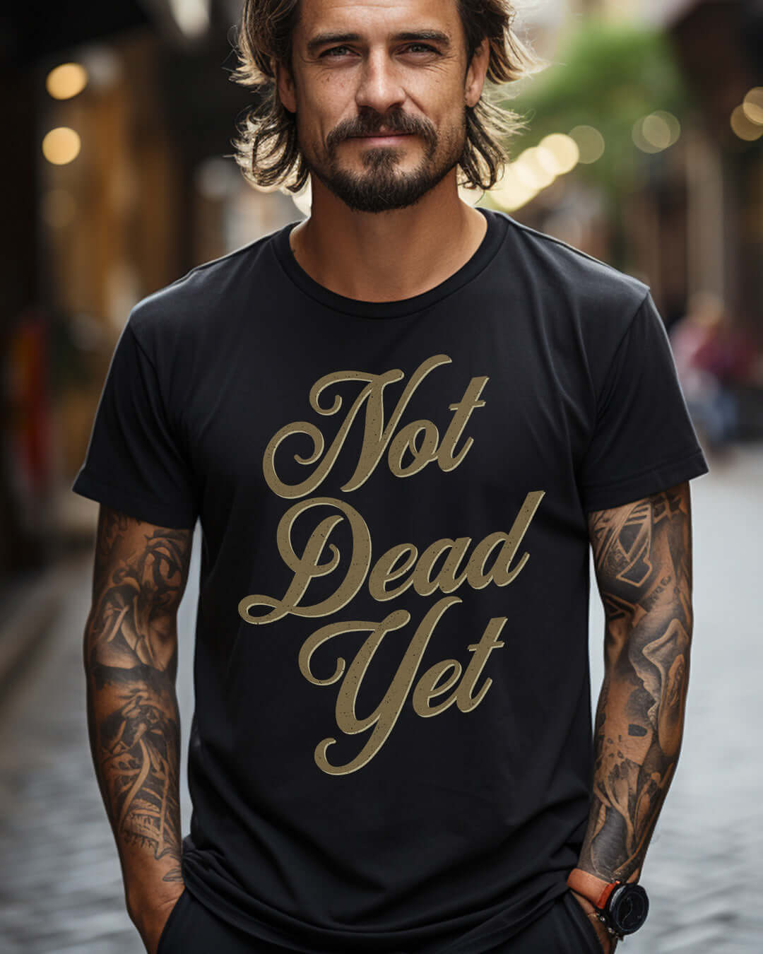 Not Dead Yet, Motorcycle t-shirt